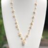 gold finish, dainty, freshwater pearls, clusters